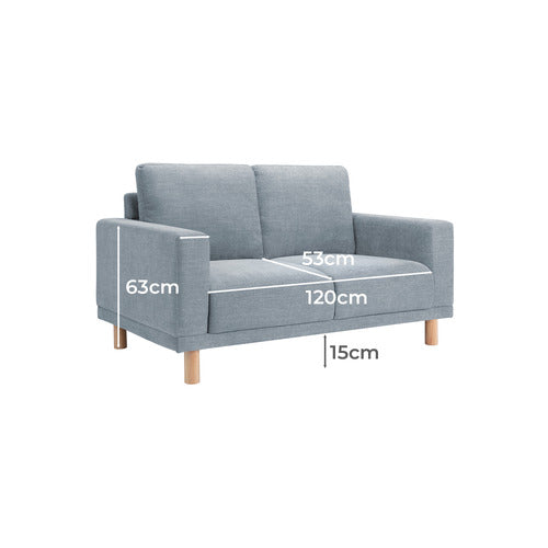 HIGH-PERFORMANCE 2 SEATER WARWICK FABRIC ORSON SOFA