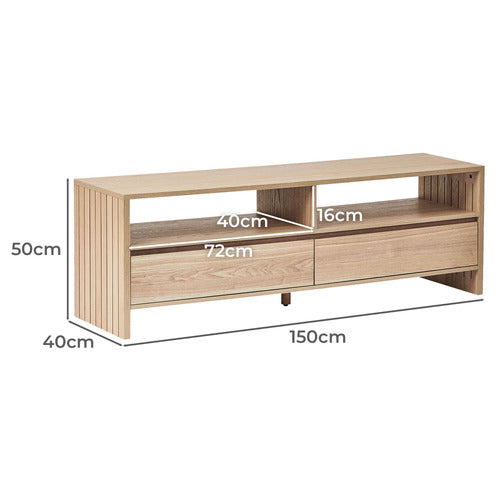 MADDISON LANE HIRAIYA 2 DRAWER TV UNIT