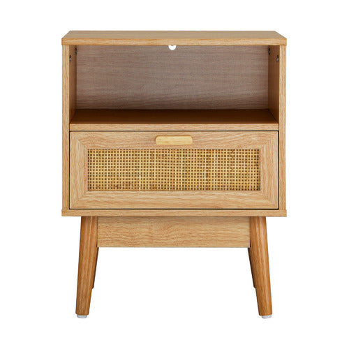 LIVING FUSION HOLLY RATTAN 1 DRAWER BEDSIDE TABLE