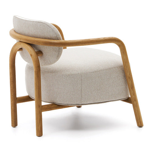 LINEA FURNITURE HOLLY OAK WOOD ARMCHAIR