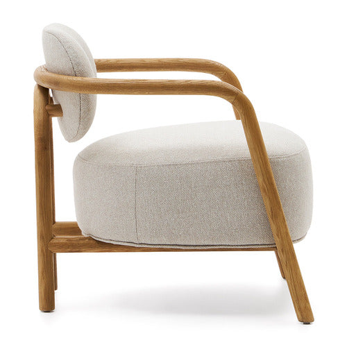 LINEA FURNITURE HOLLY OAK WOOD ARMCHAIR