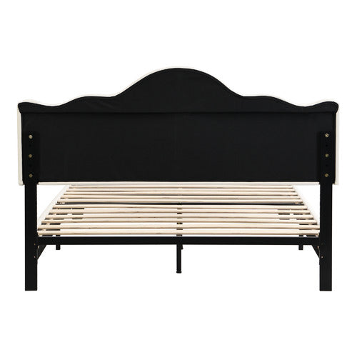 EVIE HOME HOLT BUTTON-TUFTED BED FRAME