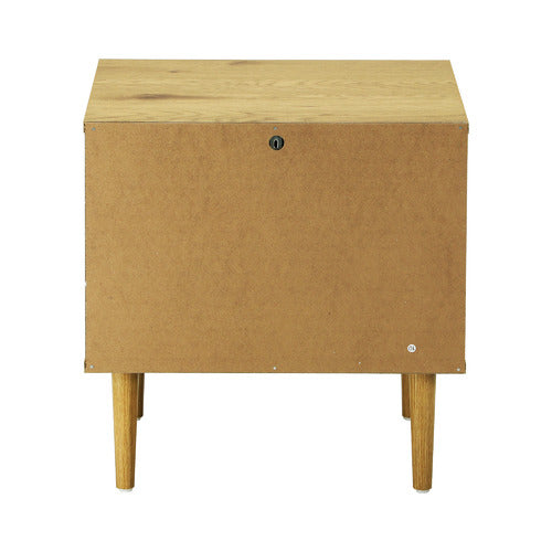 LIVING FUSION HOPKINS 2 DRAWER BEDSIDE TABLE