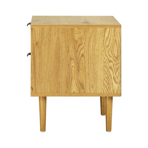 LIVING FUSION HOPKINS 2 DRAWER BEDSIDE TABLE