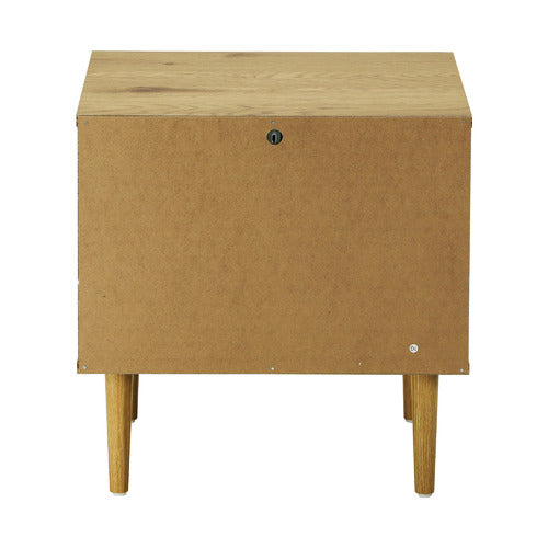 LIVING FUSION HOPKINS 2 DRAWER BEDSIDE TABLE