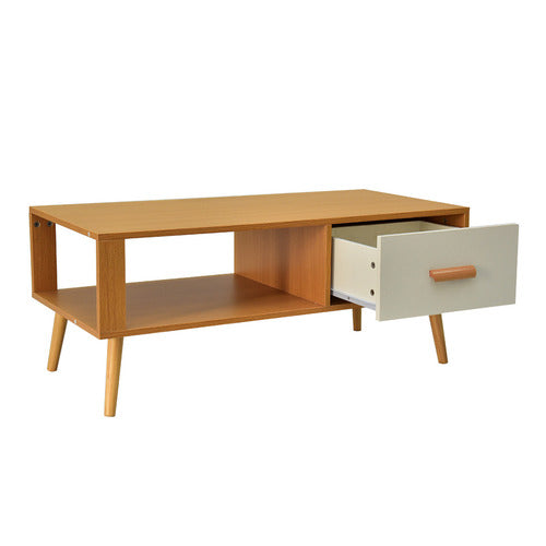 EVER DREAMING LIVING NATURAL HOPPERTON COFFEE TABLE