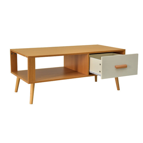 EVER DREAMING LIVING NATURAL HOPPERTON COFFEE TABLE