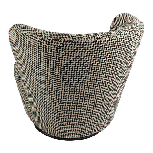 BROOKLYN AND BELLA HOUNDSTOOTH RAELEY SWIVEL CHAIR