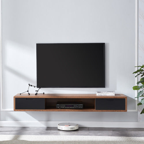 MONUMENT FURNITURE 180CM HOVER WALL MOUNT TV UNIT