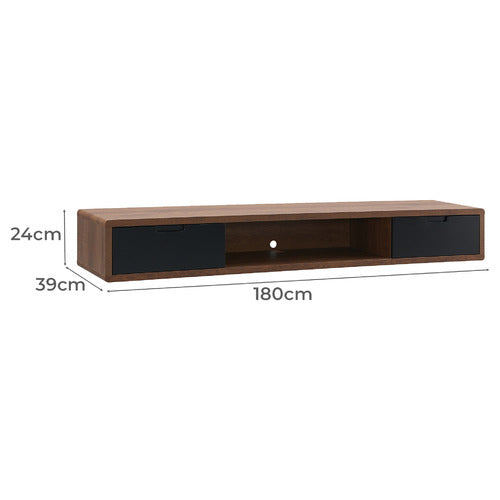 MONUMENT FURNITURE 180CM HOVER WALL MOUNT TV UNIT