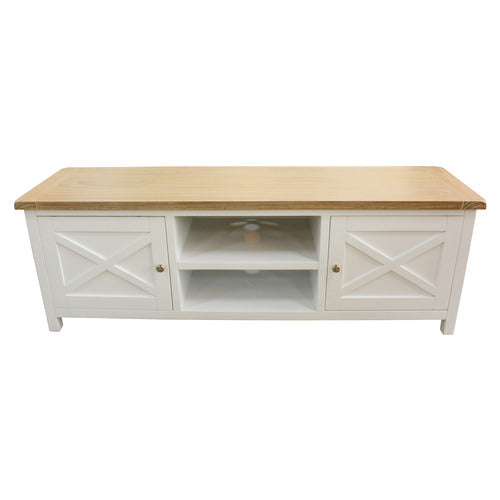 LEGACY FURNITURE HUDSON 2 DOOR ACACIA WOOD TV UNIT