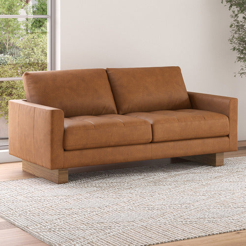 HUNTER 3 SEATER LEATHER SOFA