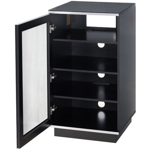 MONUMENT FURNITURE IR-FRIENDLY ENCLOSED HI-FI GLASS-TOP RACK