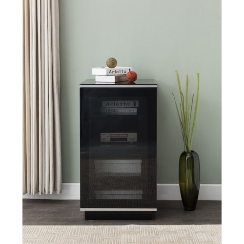 MONUMENT FURNITURE IR-FRIENDLY ENCLOSED HI-FI GLASS-TOP RACK