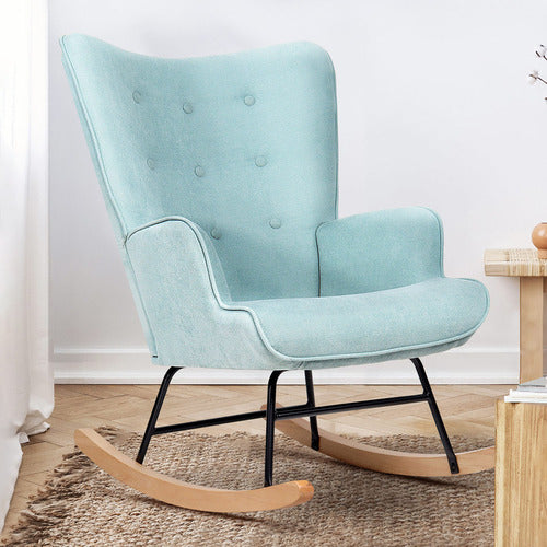 LIVING FUSION ALDAN UPHOLSTERED ROCKING CHAIR
