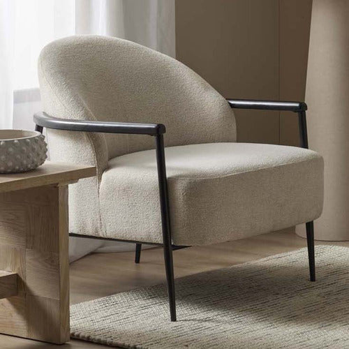 THE HOME COLLECTIVE IDRIS UPHOLSTERED ARMCHAIR