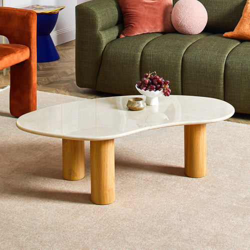 IGGY IRREGULAR MARBLE COFFEE TABLE