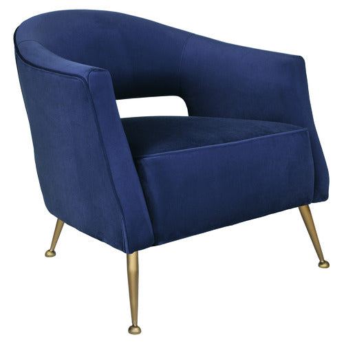 BROOKLYN AND BELLA IMILIA VELVET ARMCHAIR