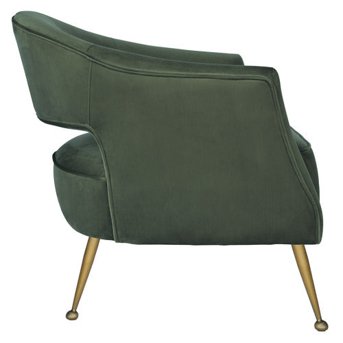 BROOKLYN AND BELLA IMILIA VELVET ARMCHAIR