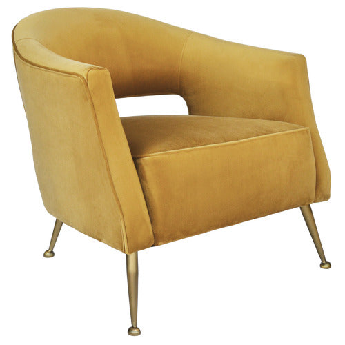 BROOKLYN AND BELLA IMILIA VELVET ARMCHAIR