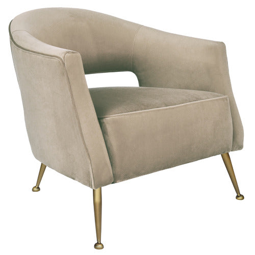 BROOKLYN AND BELLA IMILIA VELVET ARMCHAIR