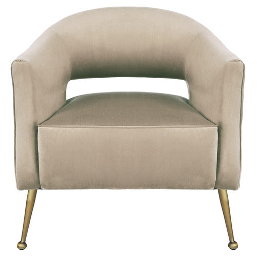 BROOKLYN AND BELLA IMILIA VELVET ARMCHAIR