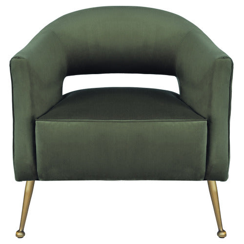 BROOKLYN AND BELLA IMILIA VELVET ARMCHAIR