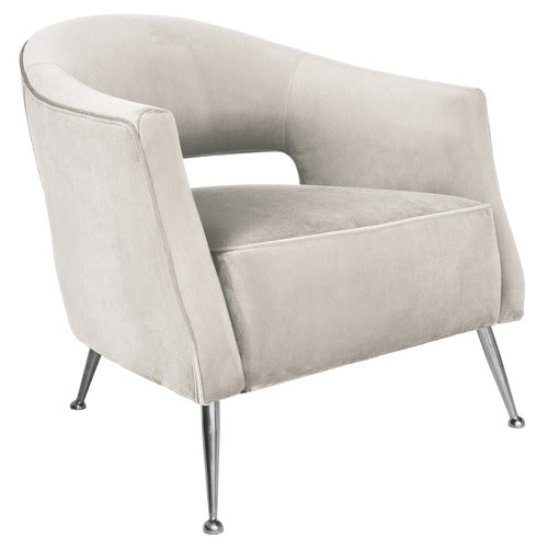 BROOKLYN AND BELLA IMILIA VELVET ARMCHAIR