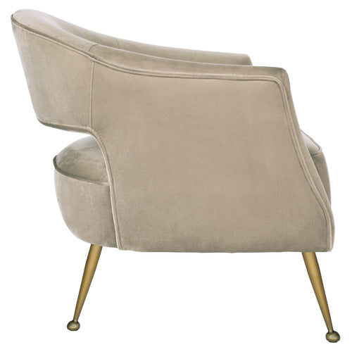 BROOKLYN AND BELLA IMILIA VELVET ARMCHAIR
