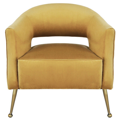 BROOKLYN AND BELLA IMILIA VELVET ARMCHAIR