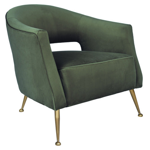 BROOKLYN AND BELLA IMILIA VELVET ARMCHAIR