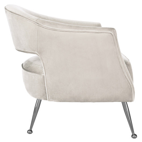 BROOKLYN AND BELLA IMILIA VELVET ARMCHAIR