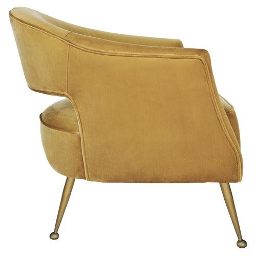 BROOKLYN AND BELLA IMILIA VELVET ARMCHAIR