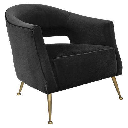BROOKLYN AND BELLA IMILIA VELVET ARMCHAIR