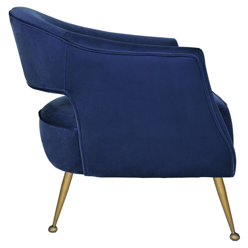 BROOKLYN AND BELLA IMILIA VELVET ARMCHAIR
