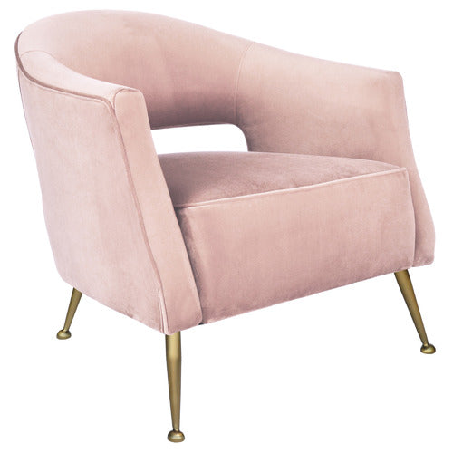 BROOKLYN AND BELLA IMILIA VELVET ARMCHAIR
