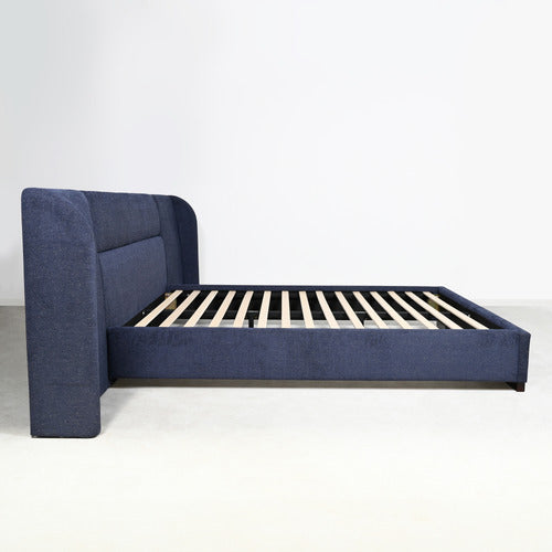 BROOKLYN AND BELLA INDIGO SKY AUBIN UPHOLSTERED BED