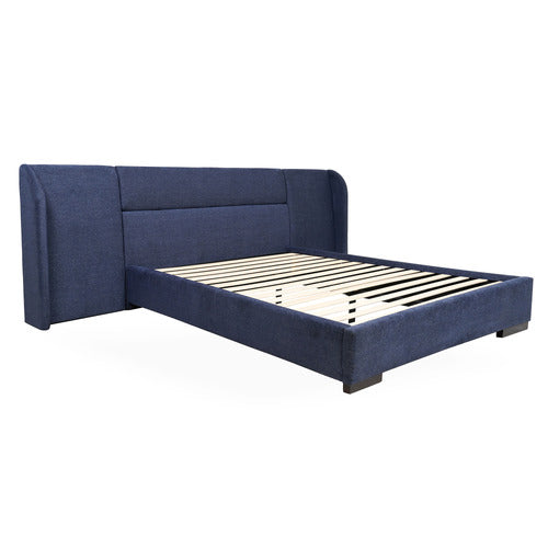 BROOKLYN AND BELLA INDIGO SKY AUBIN UPHOLSTERED BED