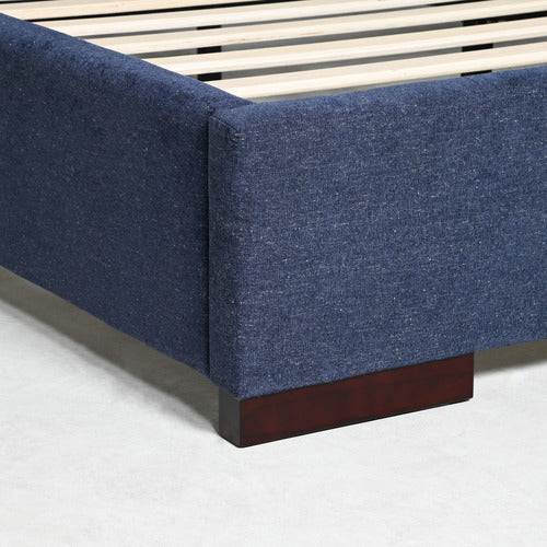 BROOKLYN AND BELLA INDIGO SKY AUBIN UPHOLSTERED BED