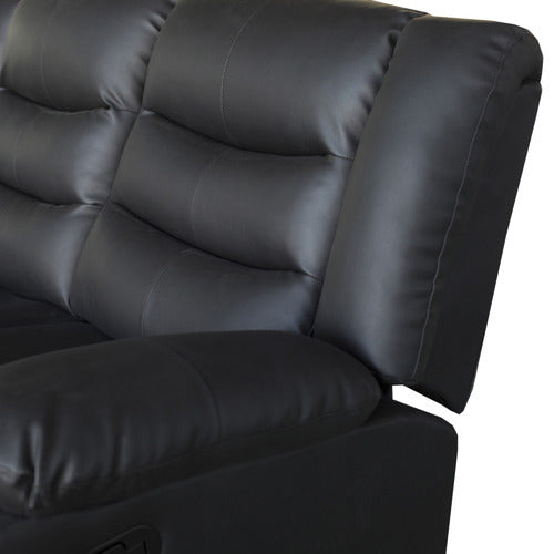 SOUTHERN STYLERS IPANEMA 2 SEATER FAUX LEATHER RECLINER SOFA