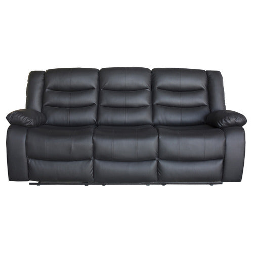 SOUTHERN STYLERS IPANEMA 3 SEATER FAUX LEATHER RECLINER SOFA