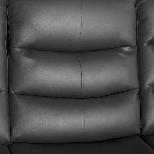 SOUTHERN STYLERS IPANEMA 3 SEATER FAUX LEATHER RECLINER SOFA