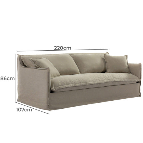 REXINGTON HOME ISAAC 3 SEATER SLIPCOVER SOFA