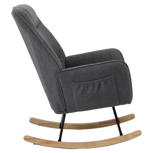 LIVING FUSION ISABELLA SHERPA ROCKING CHAIR