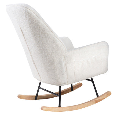LIVING FUSION ISABELLA SHERPA ROCKING CHAIR