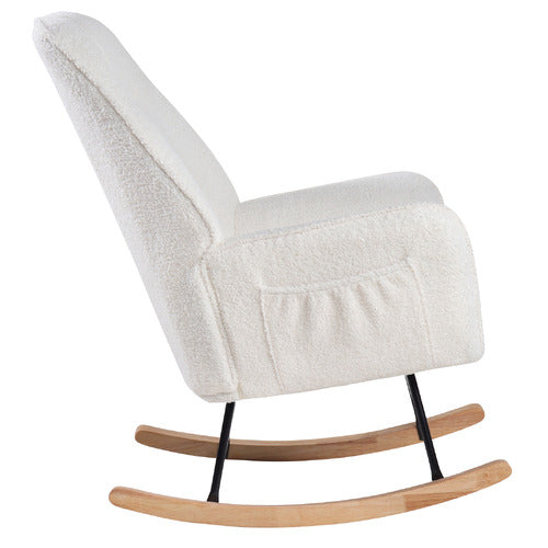 LIVING FUSION ISABELLA SHERPA ROCKING CHAIR
