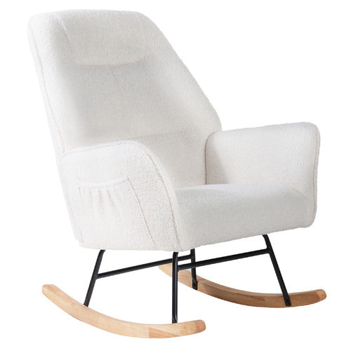LIVING FUSION ISABELLA SHERPA ROCKING CHAIR
