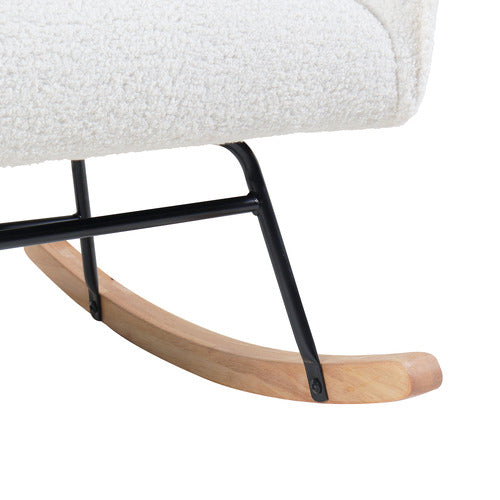 LIVING FUSION ISABELLA SHERPA ROCKING CHAIR
