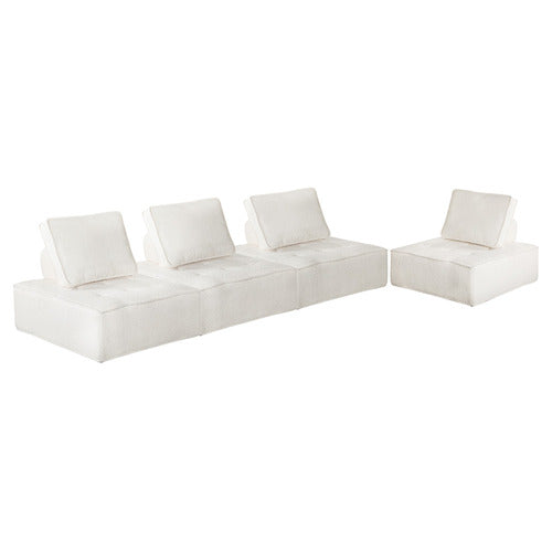 LIVING FUSION ISABELLA TUFTED ACCENT CHAIRS (SET OF 4)