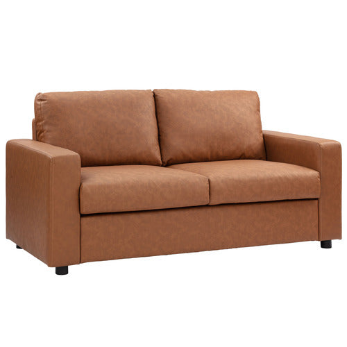 JACK 2 SEATER FAUX LEATHER SOFA